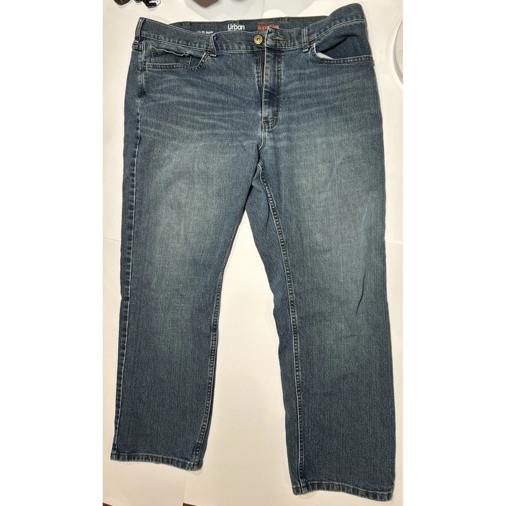 Urban Pipeline jeans mens 40x30 blue Regular Straight Super Flex stretch comfort